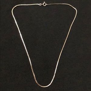 .925 sterling silver 16” box chain